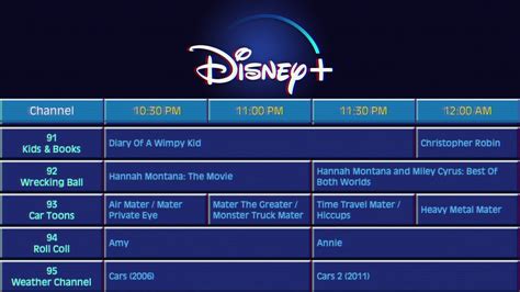 disney channel tv schedule listings